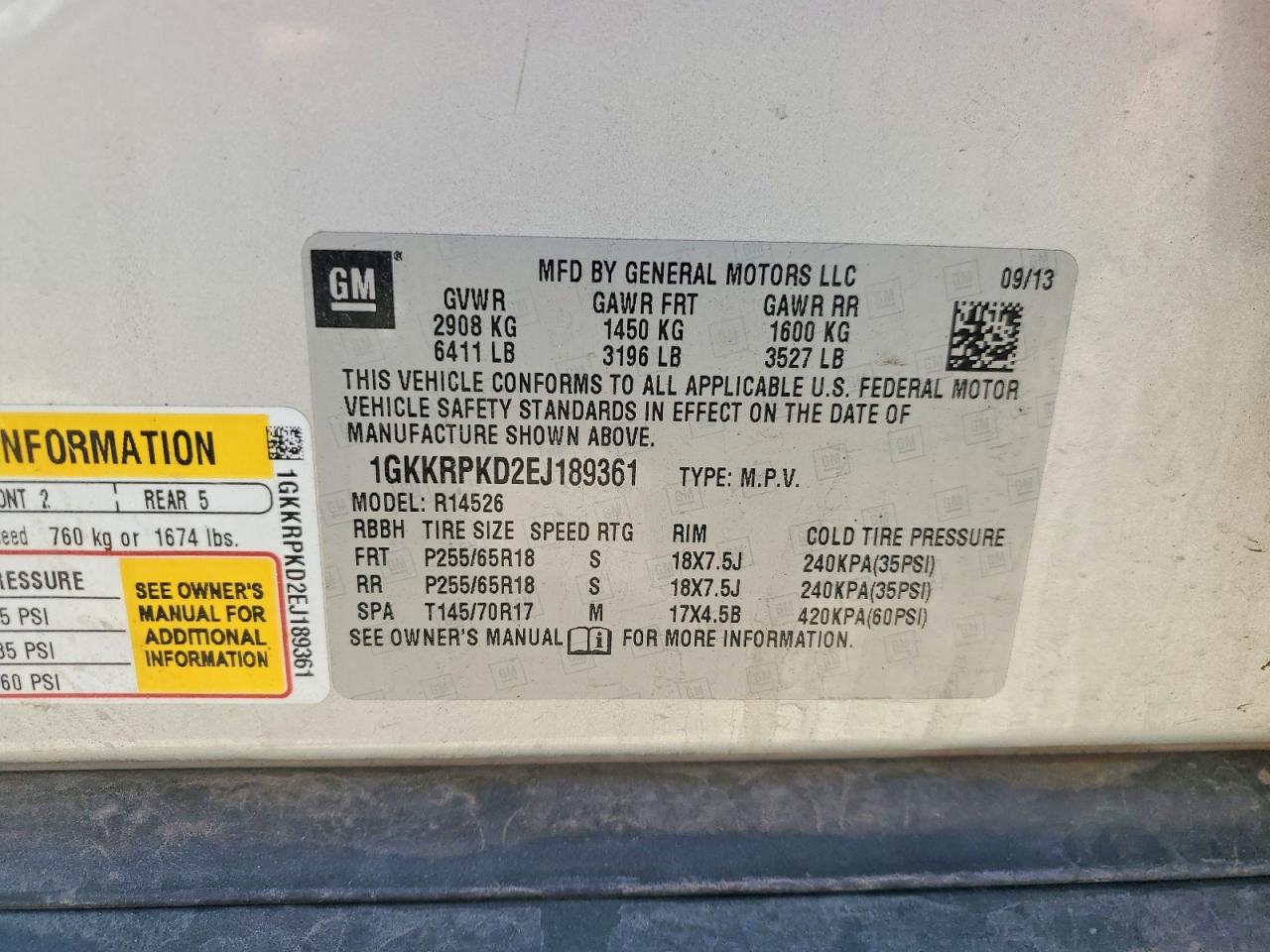 GMC Acadia Sle
