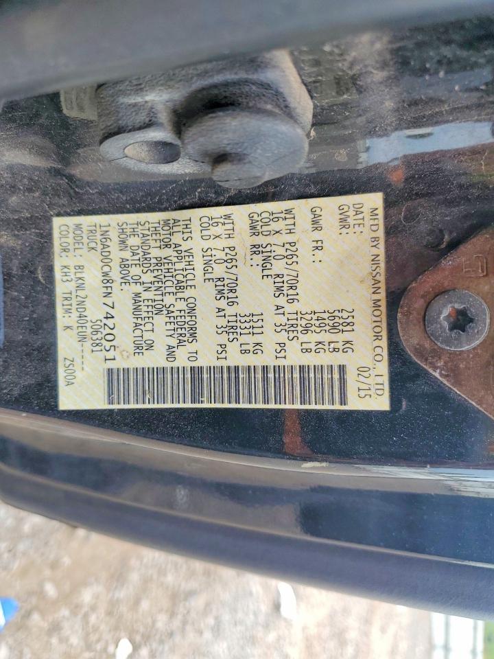 Nissan Frontier Sv V6