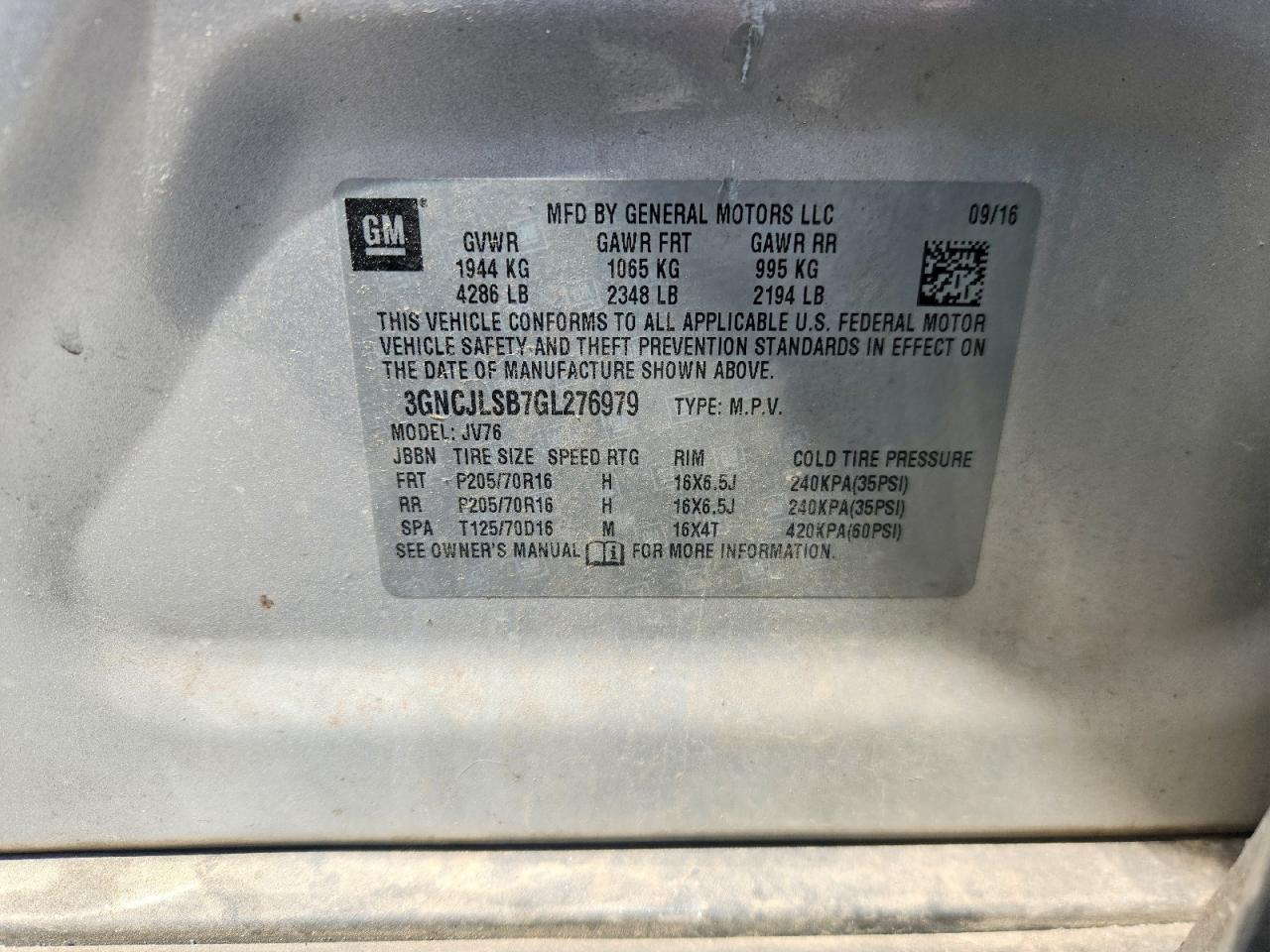 Chevrolet Trax 1lt