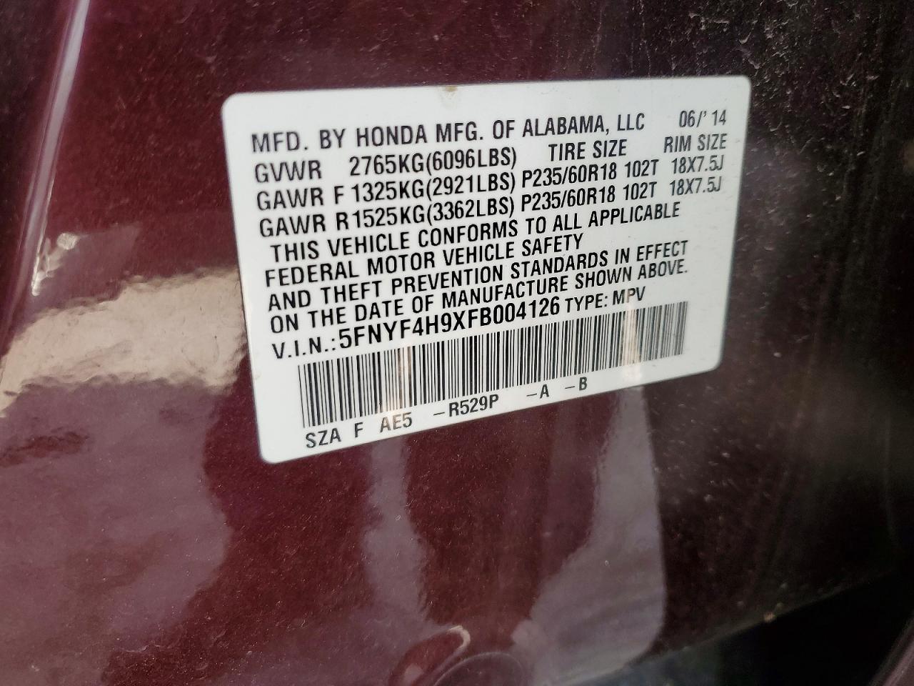 Honda Pilot Touring