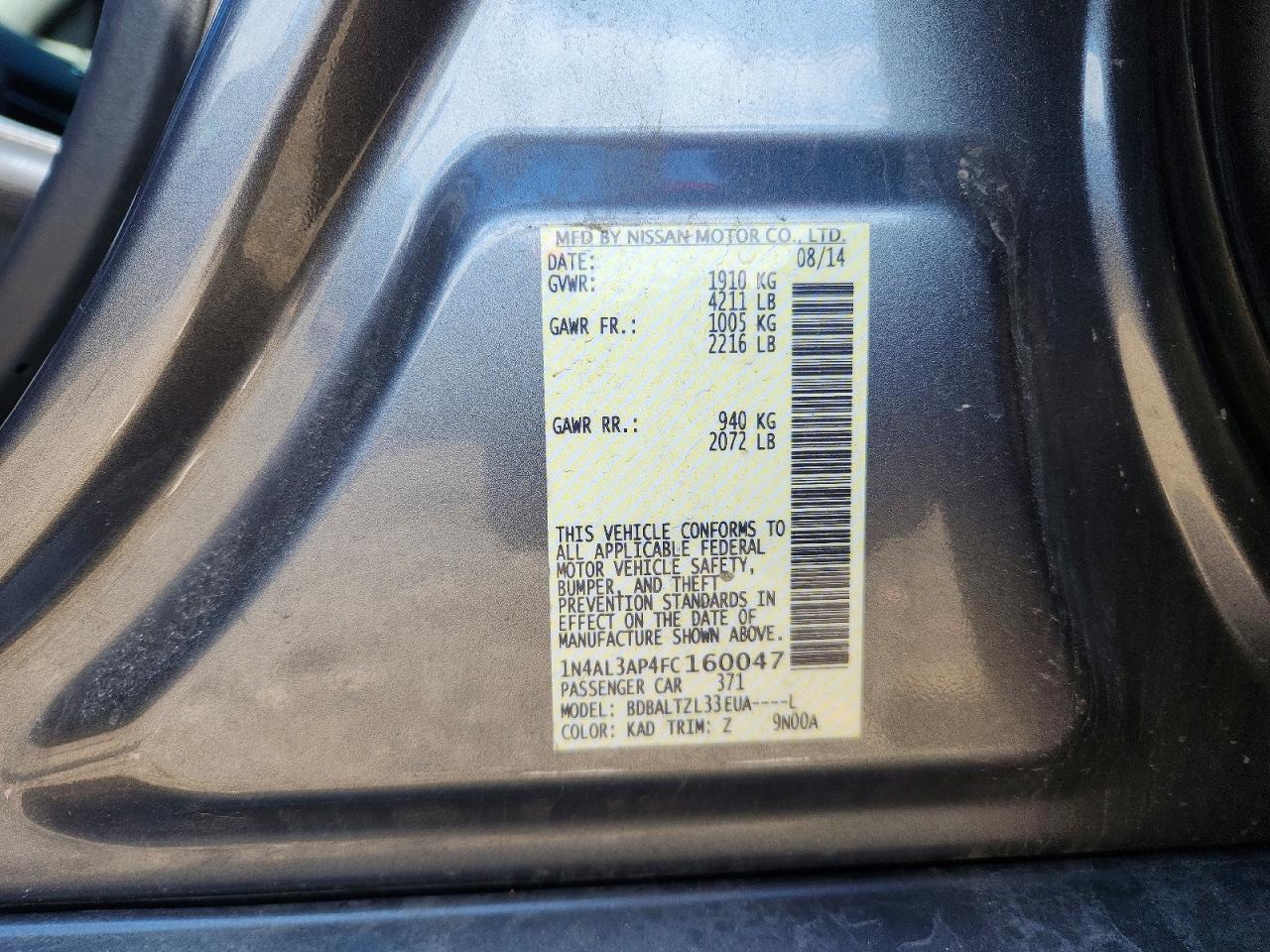 Nissan Altima 2.5 Sl