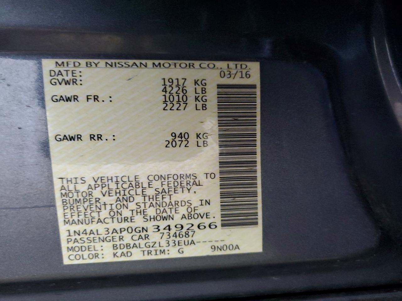 Nissan Altima 2.5 S