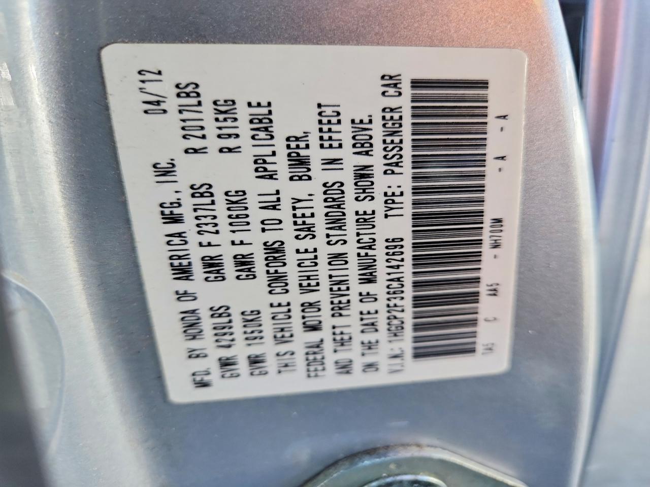 Honda Accord Lx