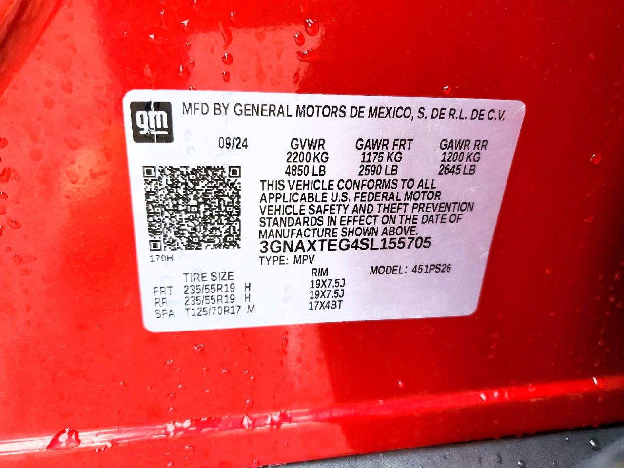 Chevrolet Equinox Rs