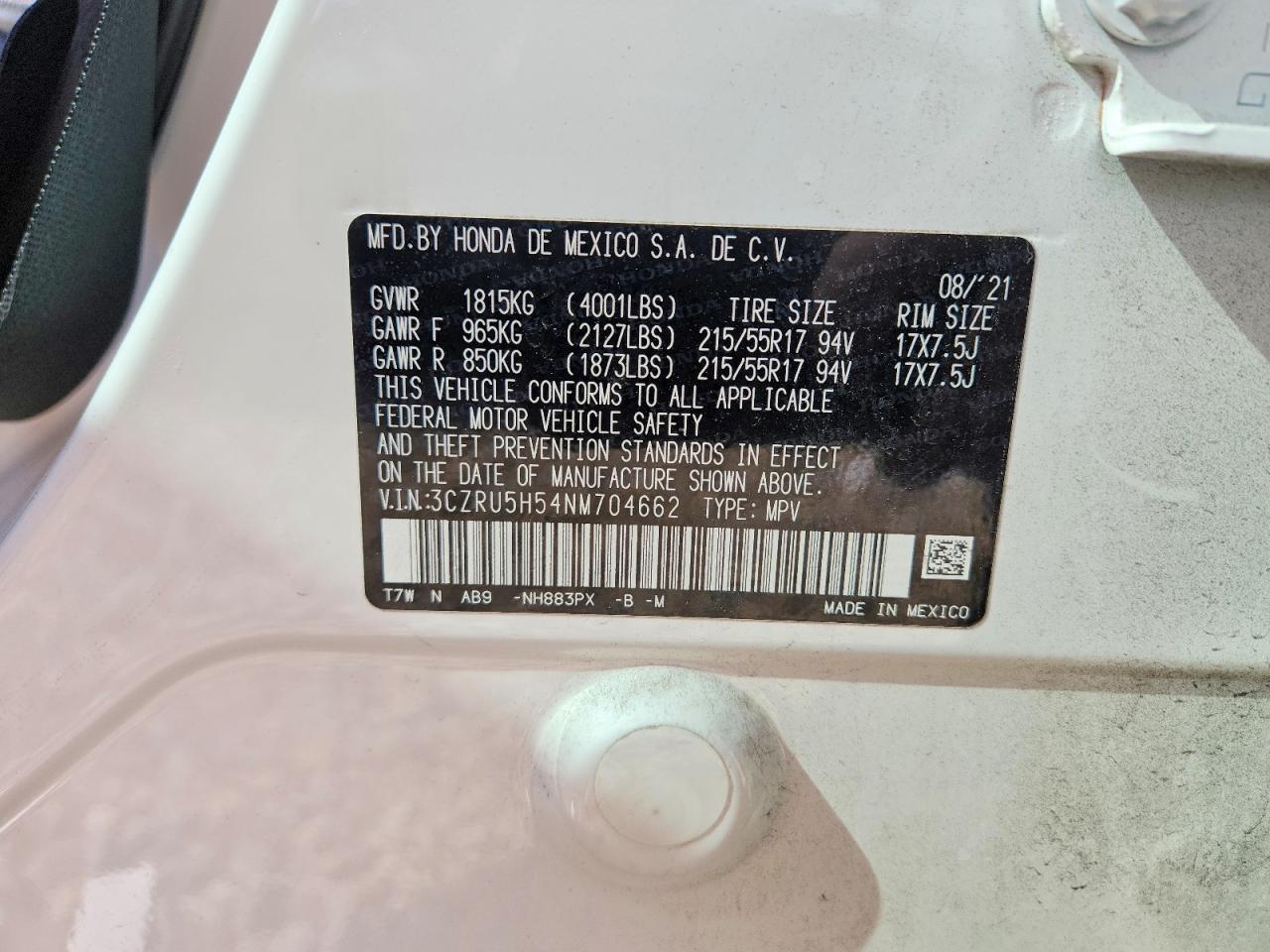 Honda HR-V Ex