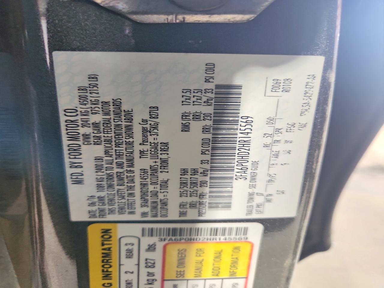 Ford Fusion Se