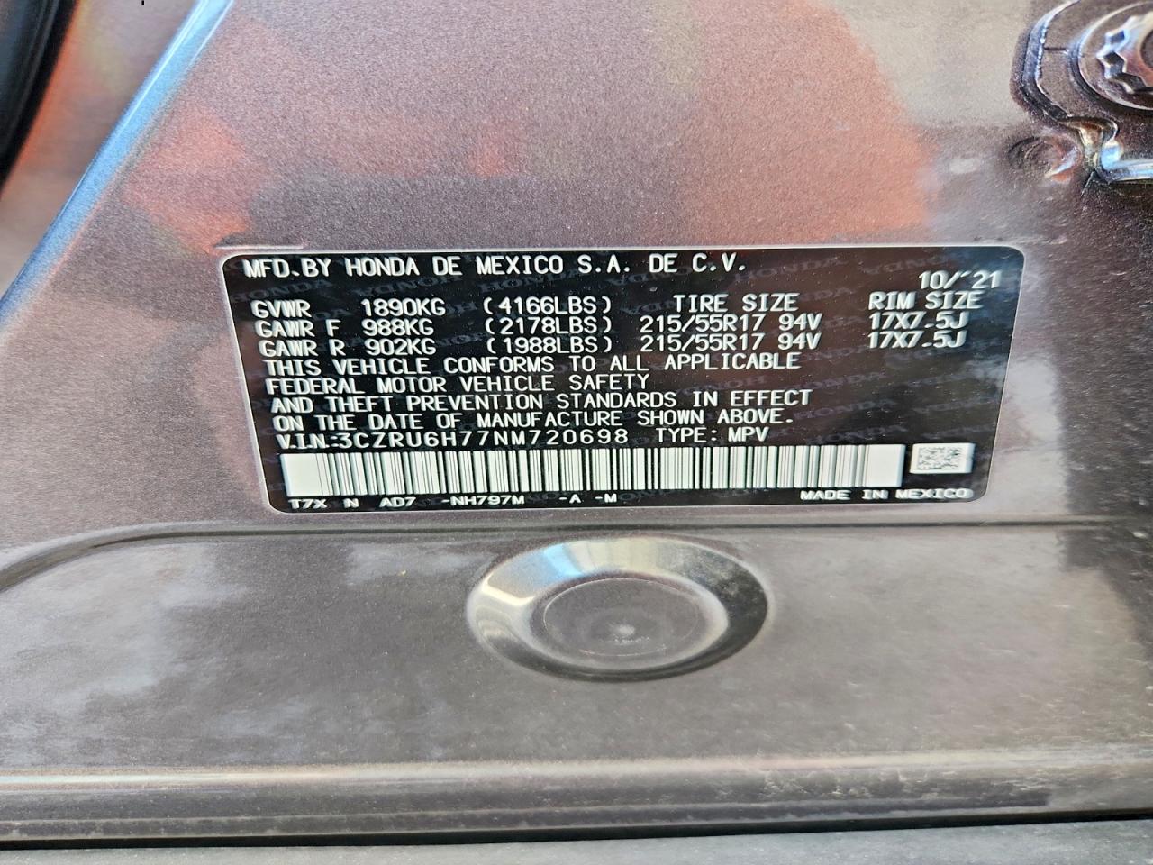 Honda HR-V Exl