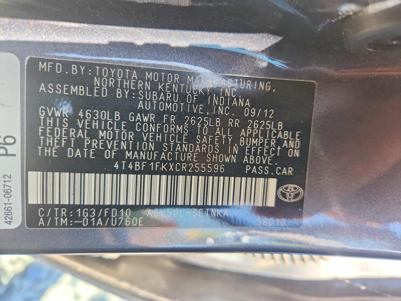 Toyota Camry Le