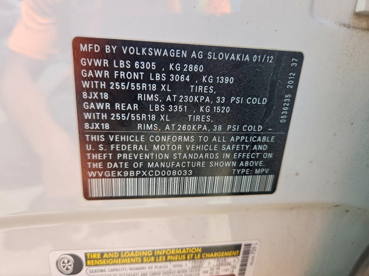 Volkswagen Touareg V6 Tdi