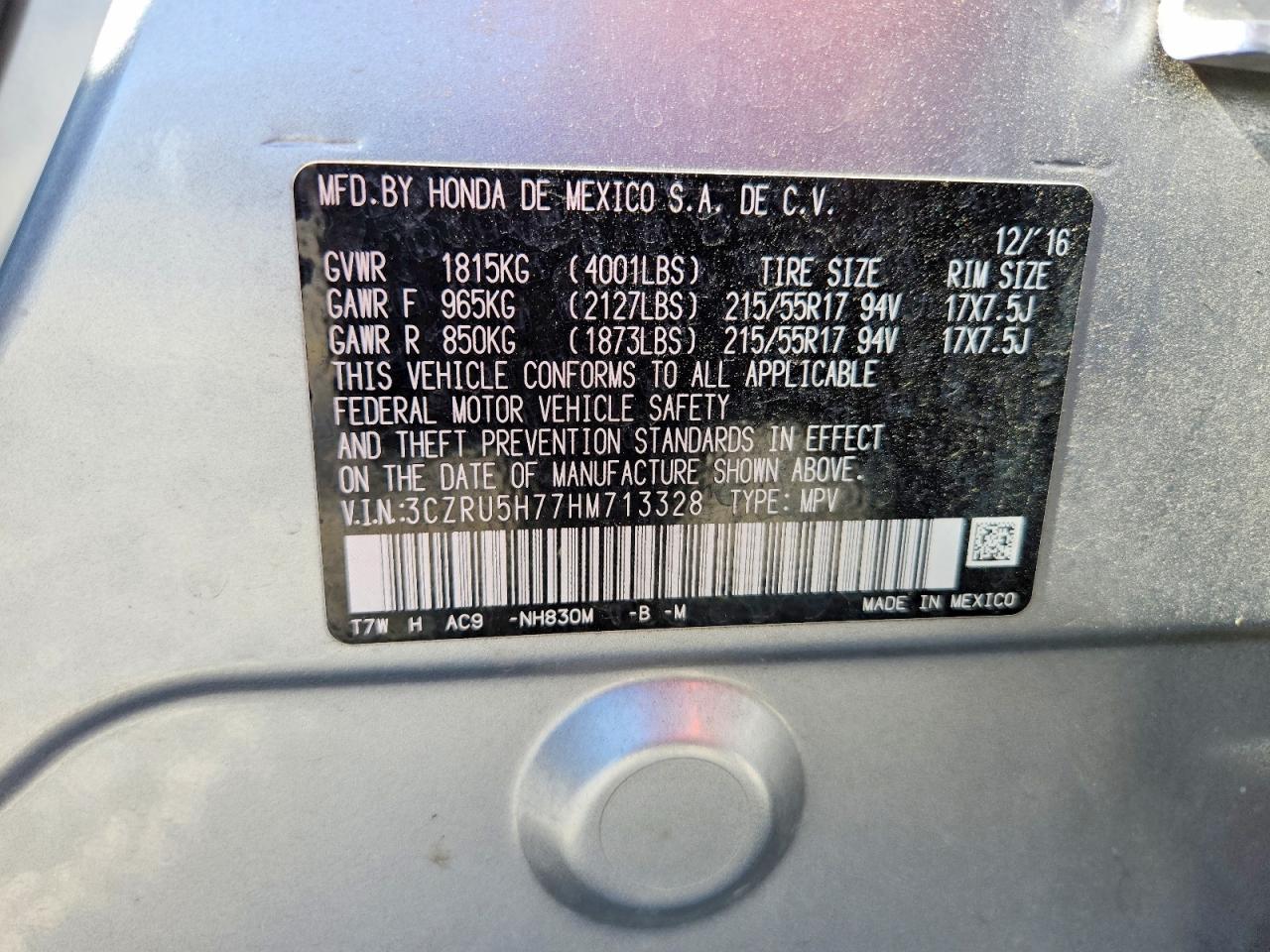 Honda HR-V Exl