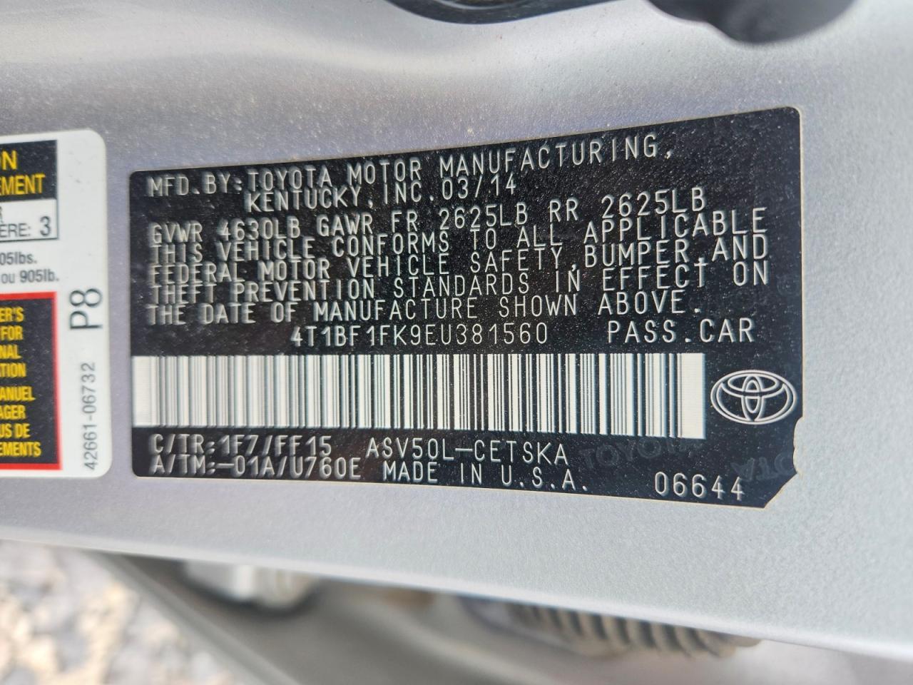 Toyota Camry Se Sport
