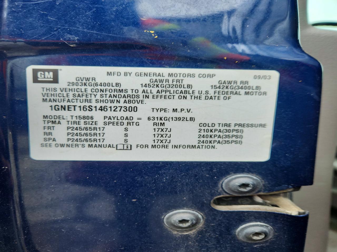 Chevrolet Trailblaze Ext Ls