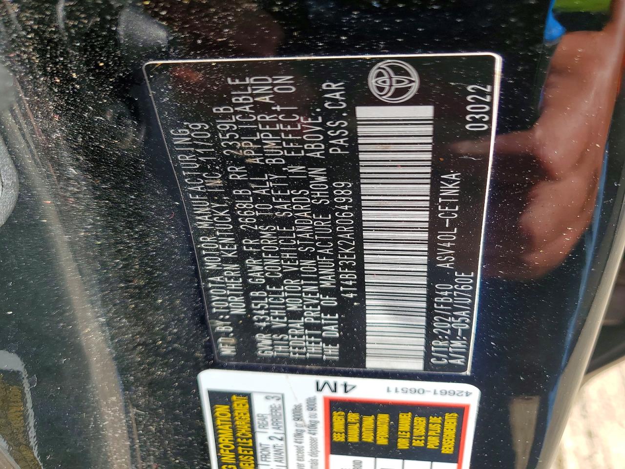 Toyota Camry Le