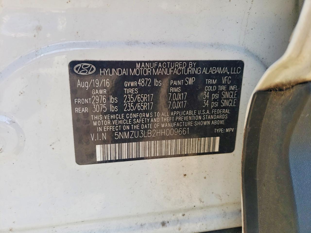 Hyundai SANTA FE 2.4l