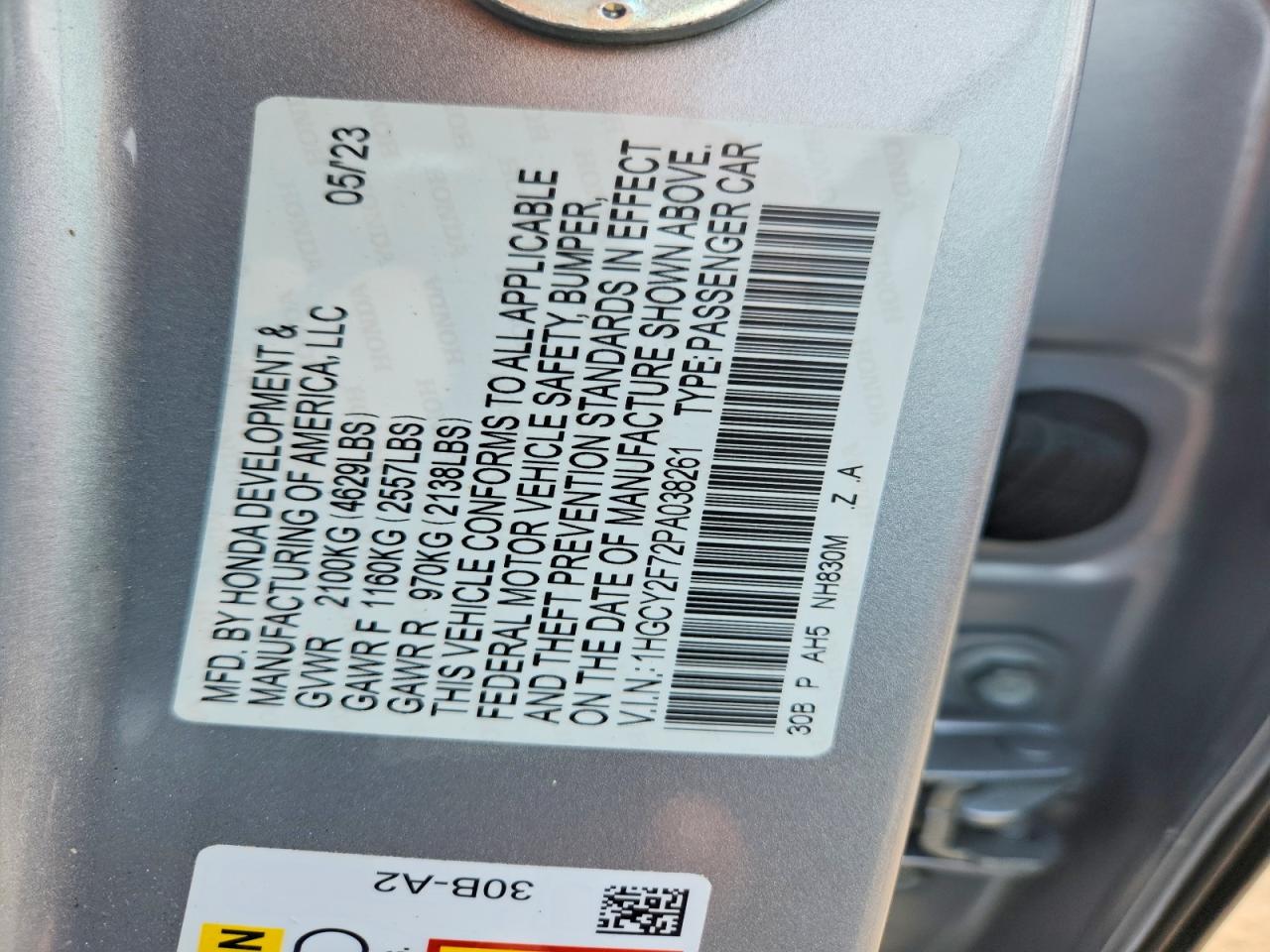 Honda Accord Hybrid Sport-l