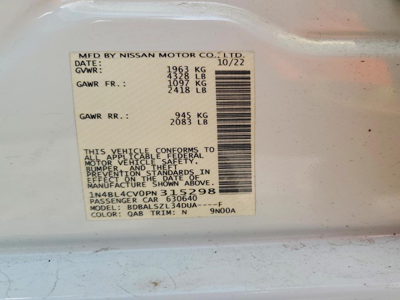 Nissan Altima Sr
