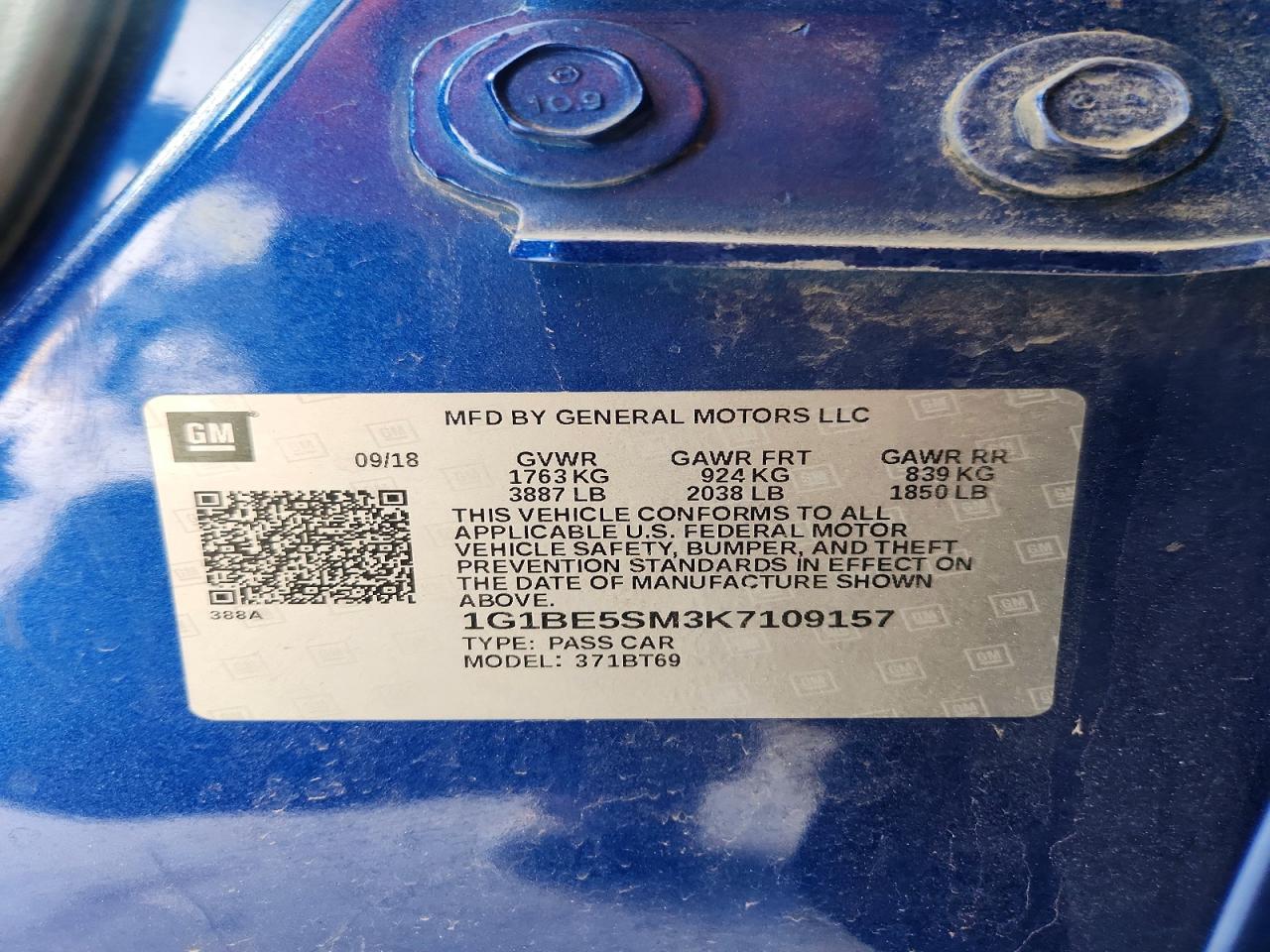 Chevrolet Cruze Lt