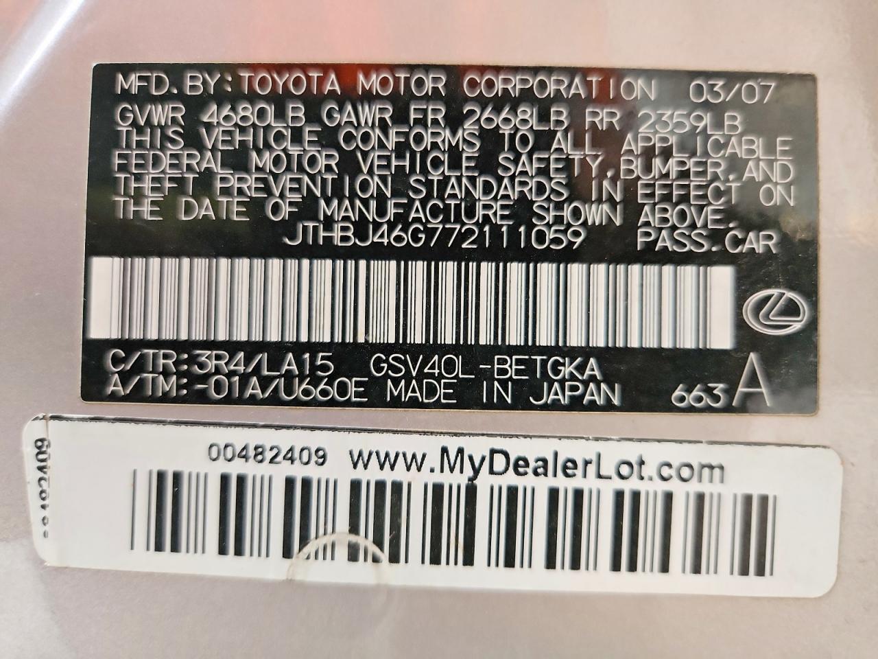 Lexus Es 350