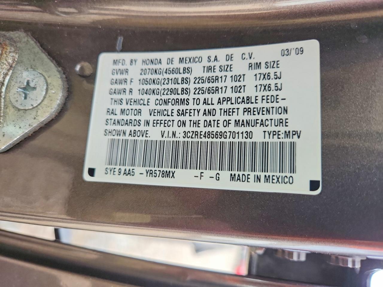Honda Crv Ex