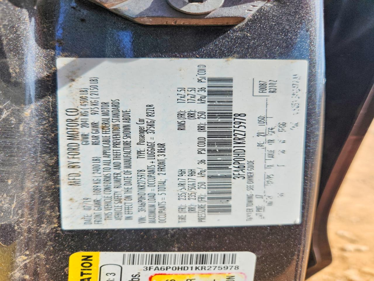 Ford Fusion Se