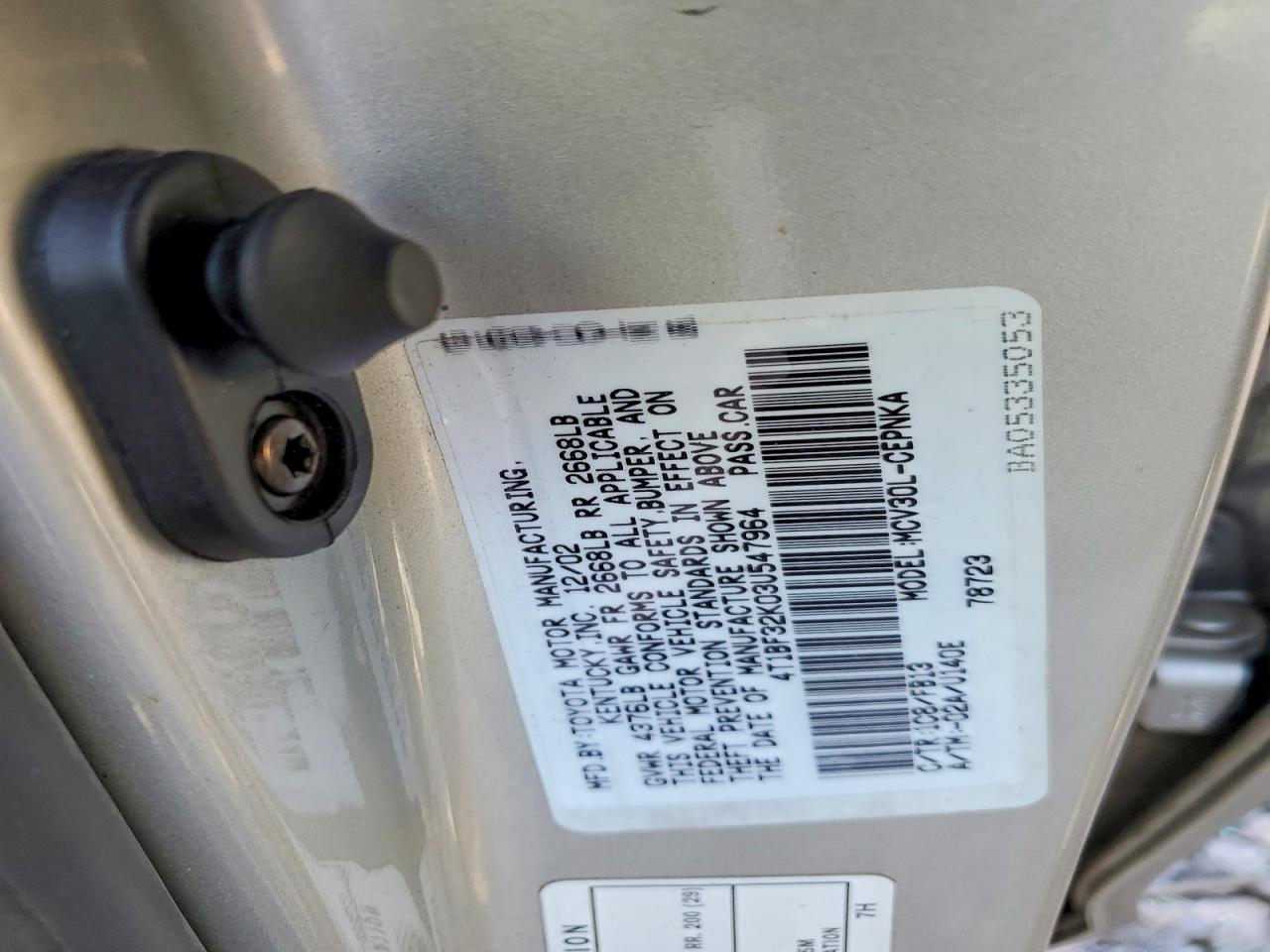 Toyota Camry Le V6