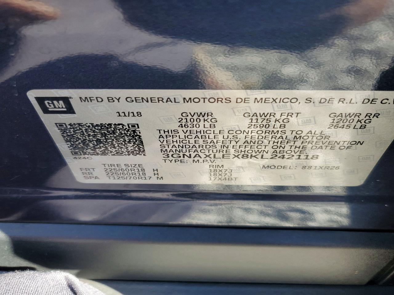 Chevrolet Equinox Lt