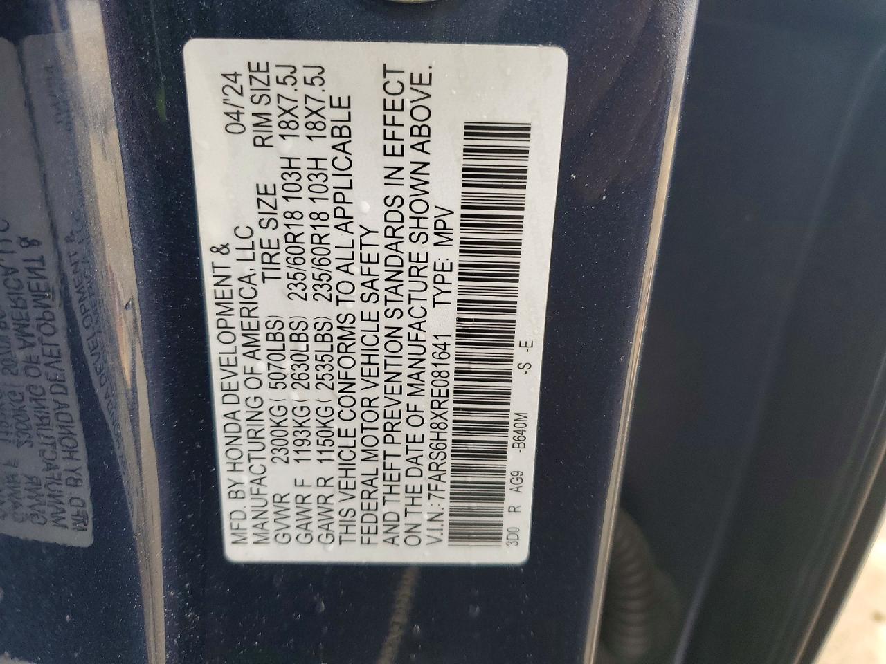 Honda Crv Sport-l