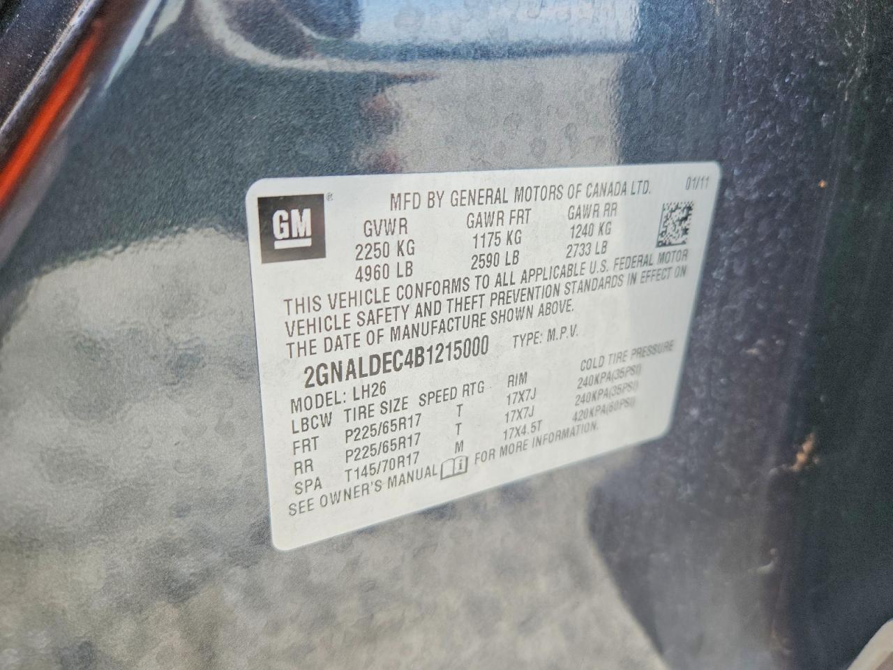 Chevrolet Equinox Lt