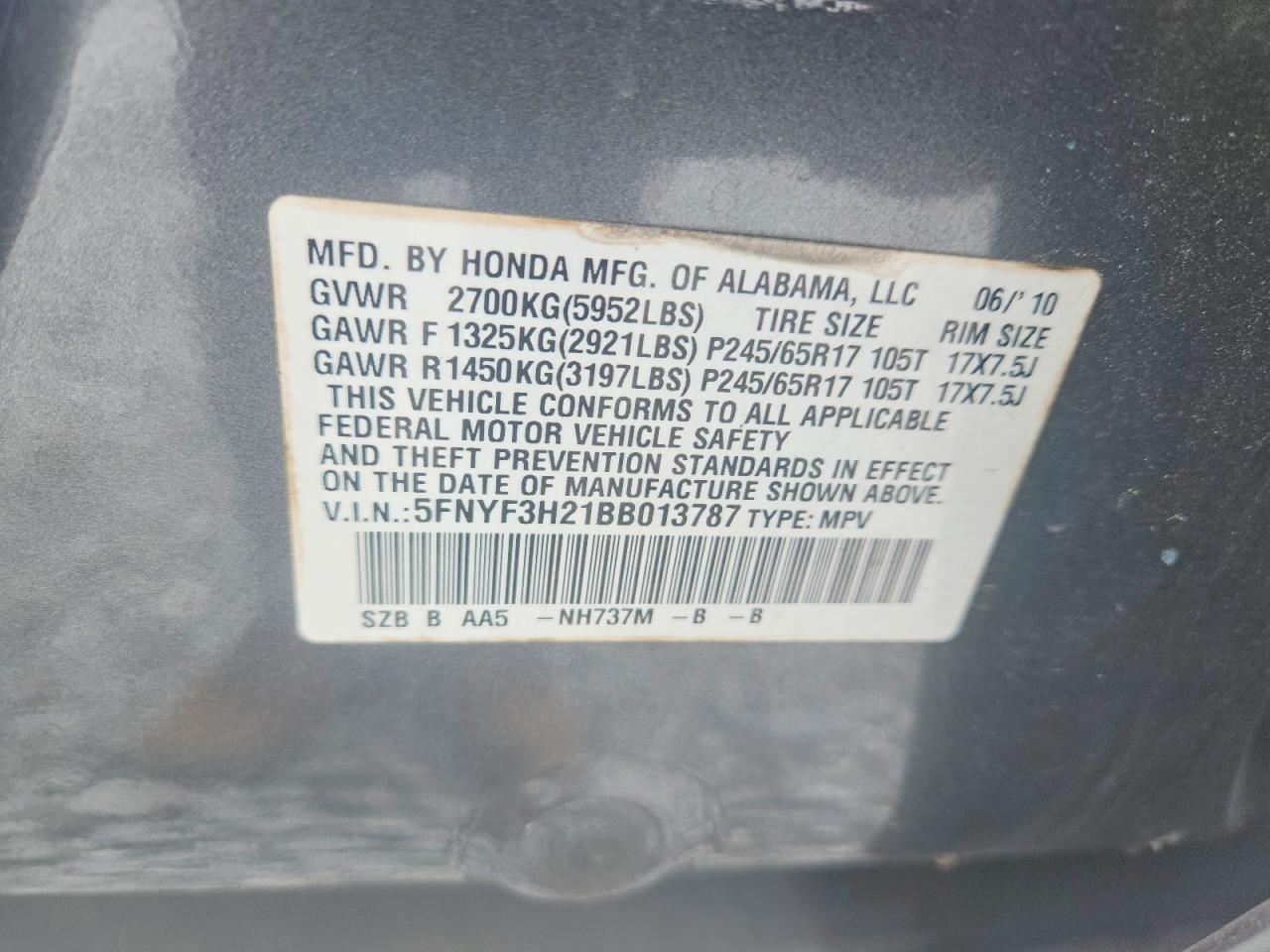 Honda Pilot Lx