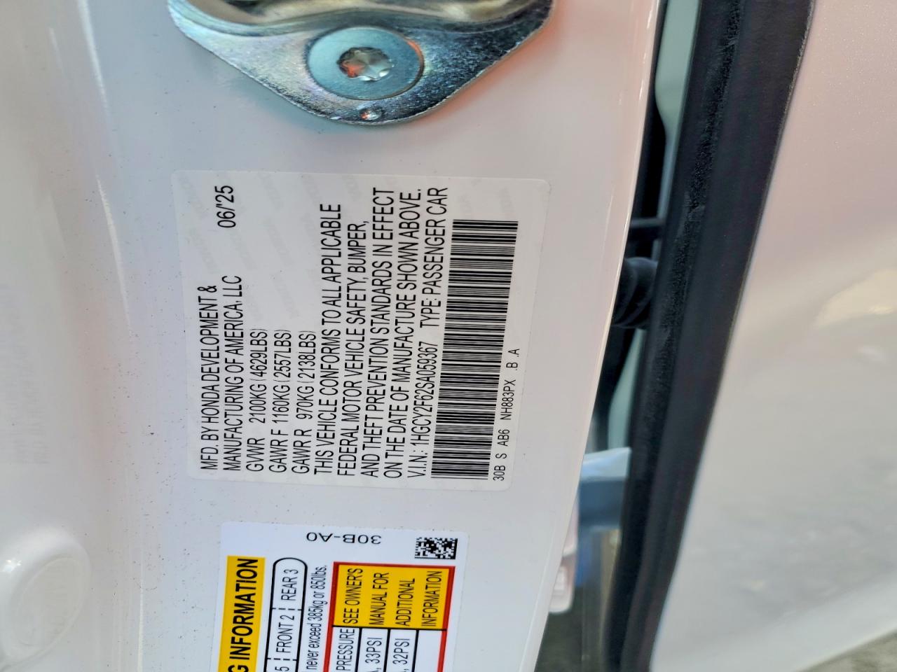 Honda Accord Hybrid Exl