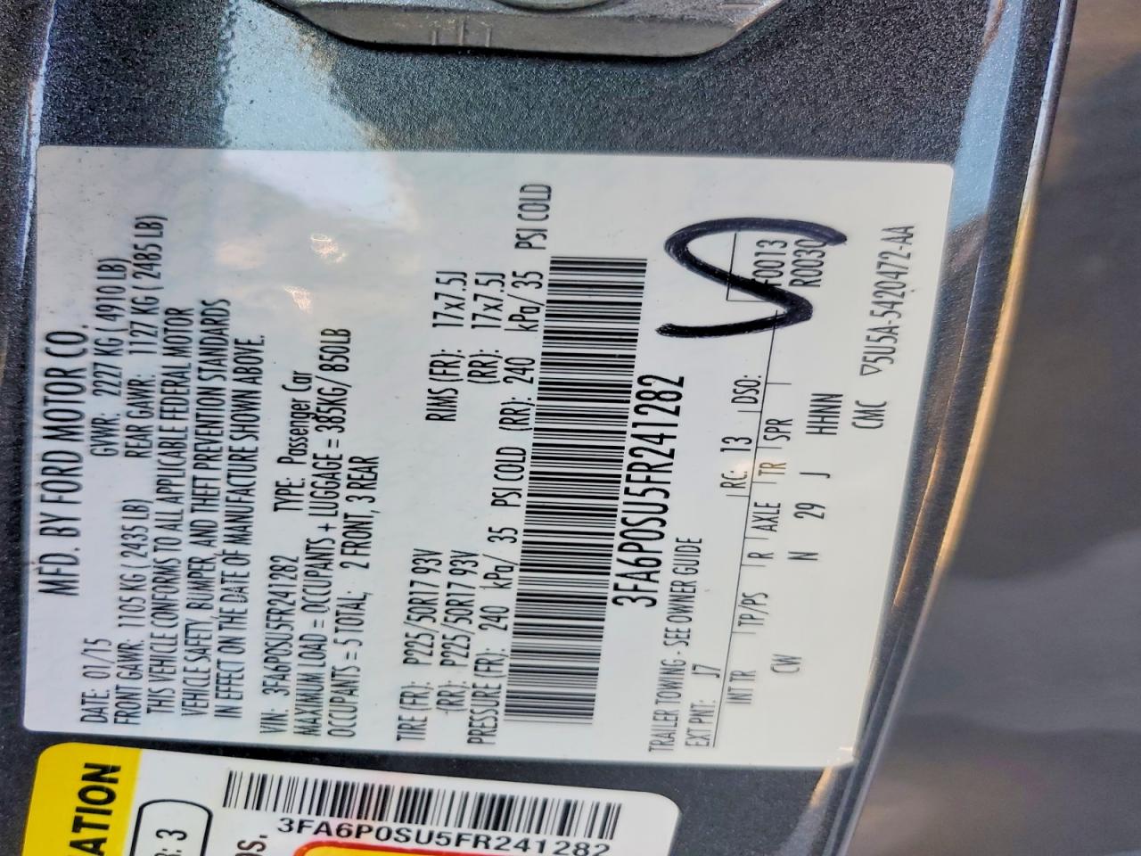 Ford Fusion Titanium Phev