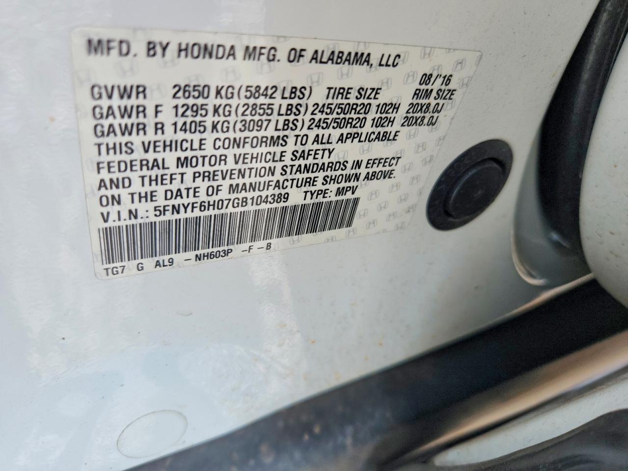 Honda Pilot Elite