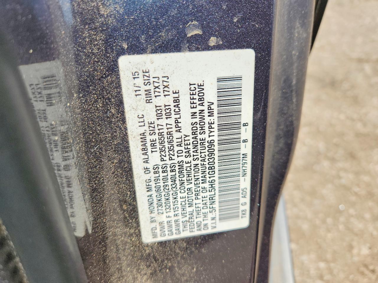 Honda Odyssey Exl