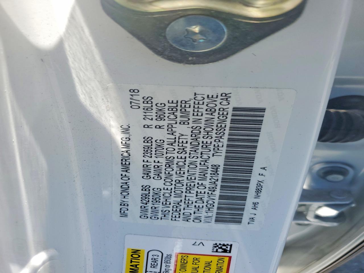Honda Accord Ex