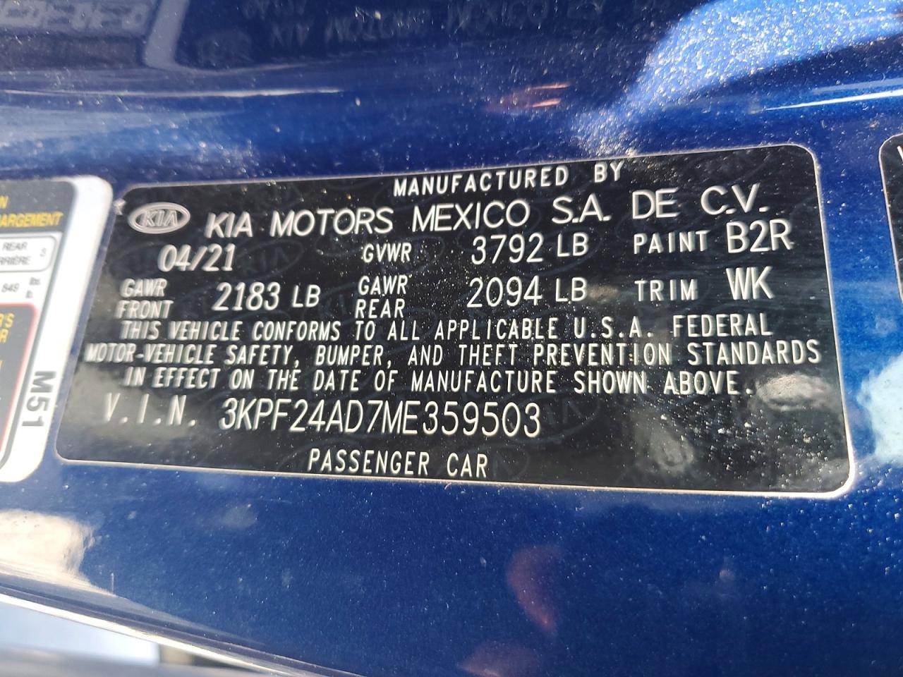 Kia Forte Lxs