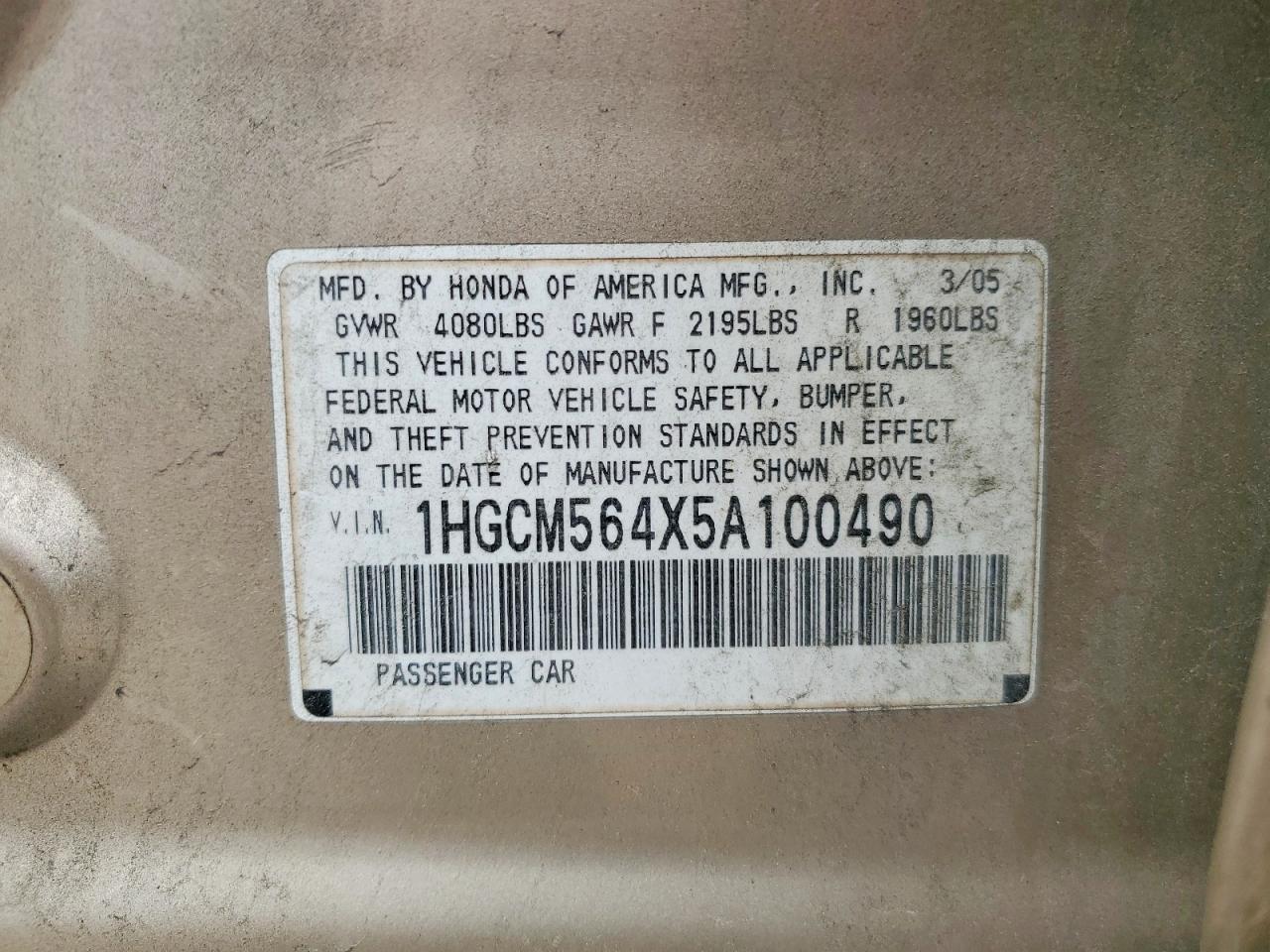 Honda Accord Lx