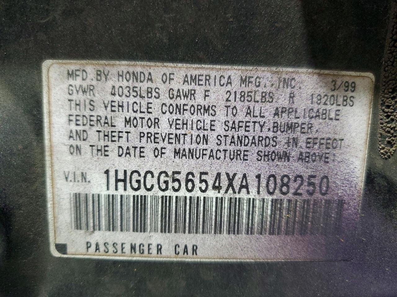 Honda Accord Ex