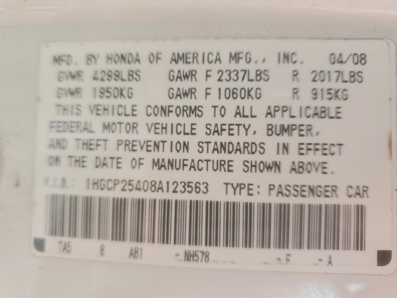 Honda Accord Lxp
