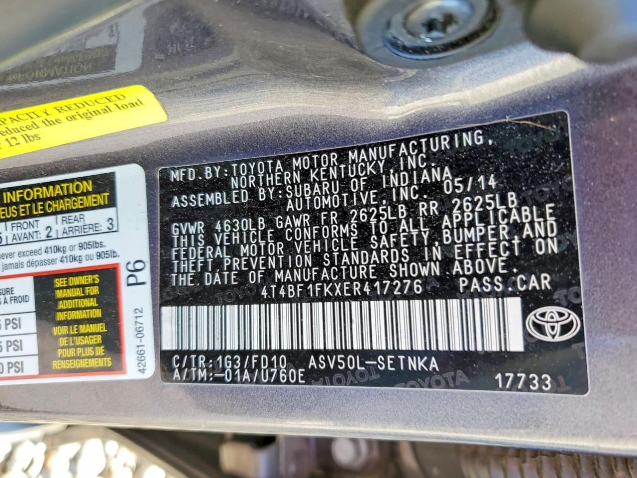 Toyota Camry Le