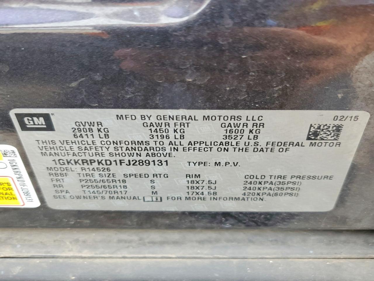GMC Acadia Sle