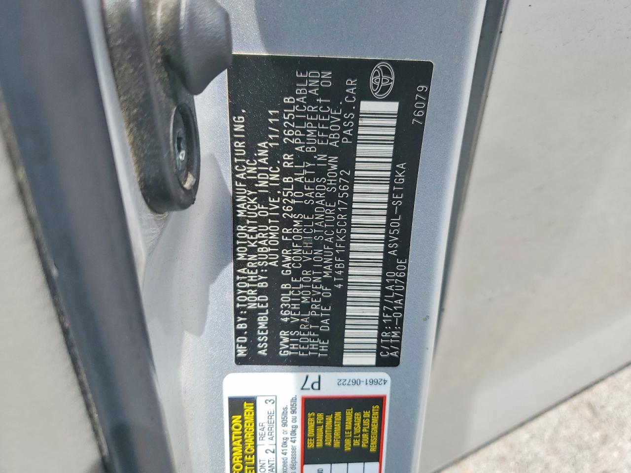 Toyota Camry Xle