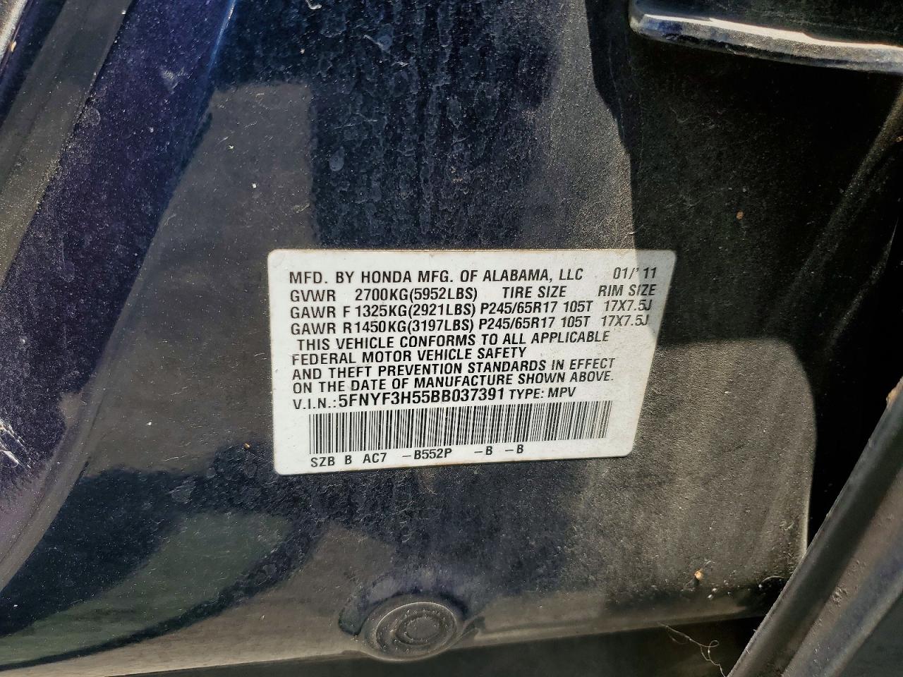 Honda Pilot Exl