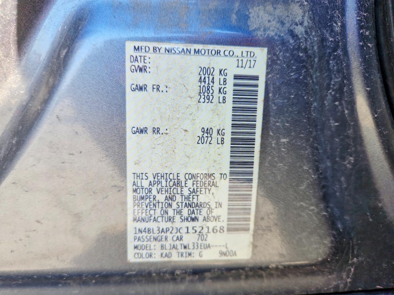 Nissan Altima 3.5 Sl
