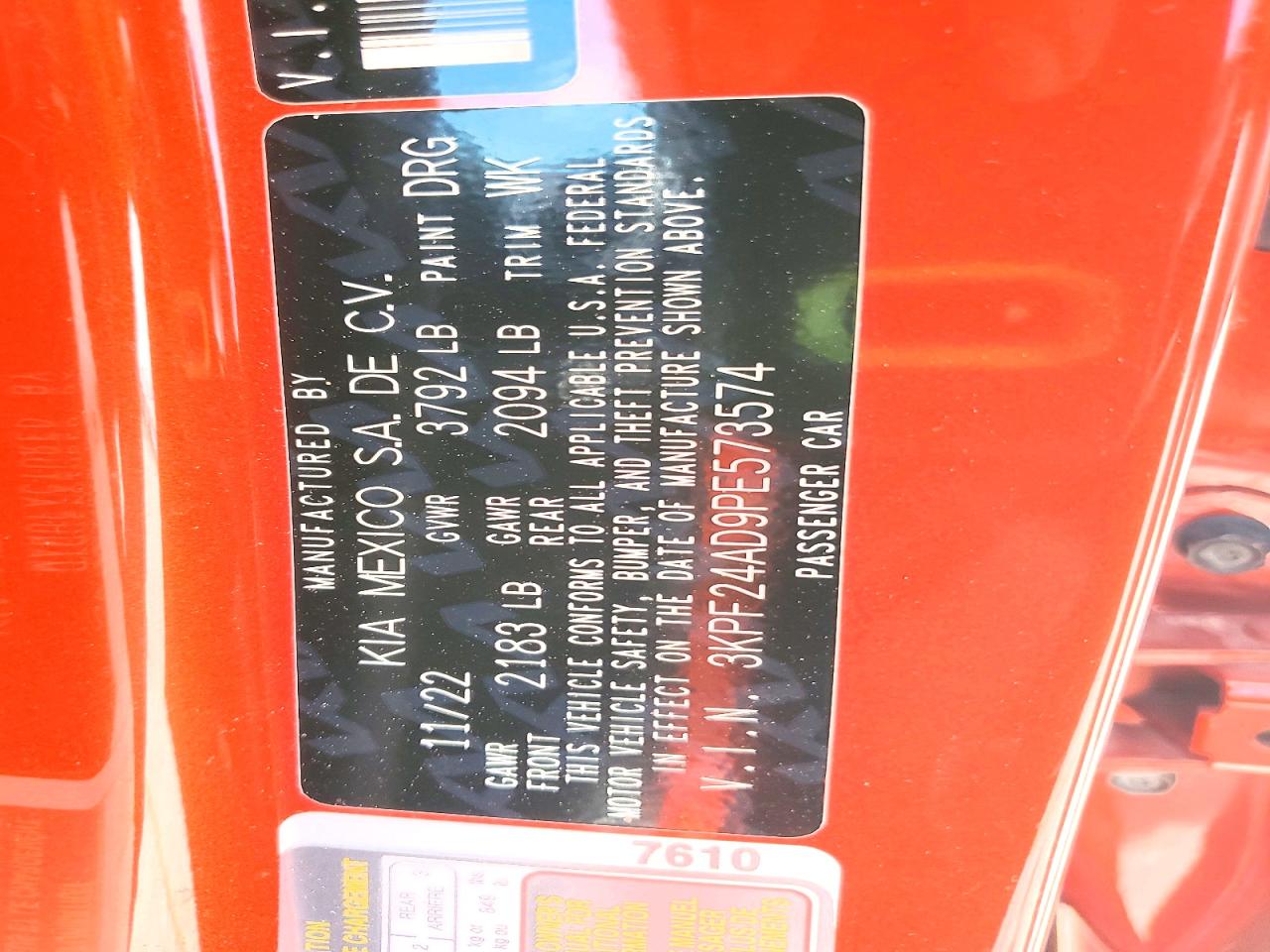 Kia Forte Lxs