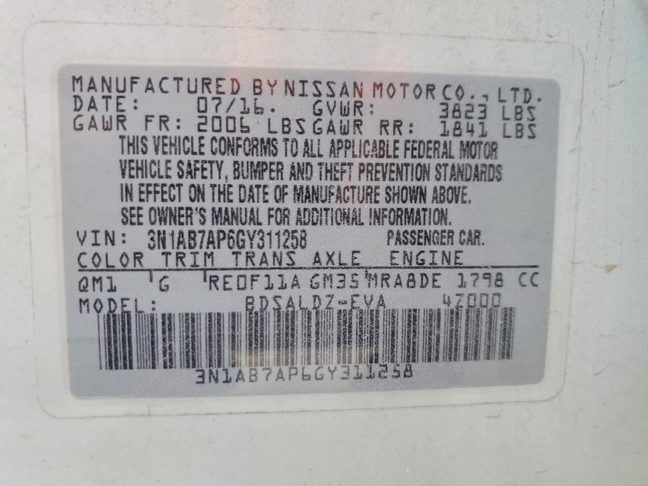 Nissan Sentra Sv