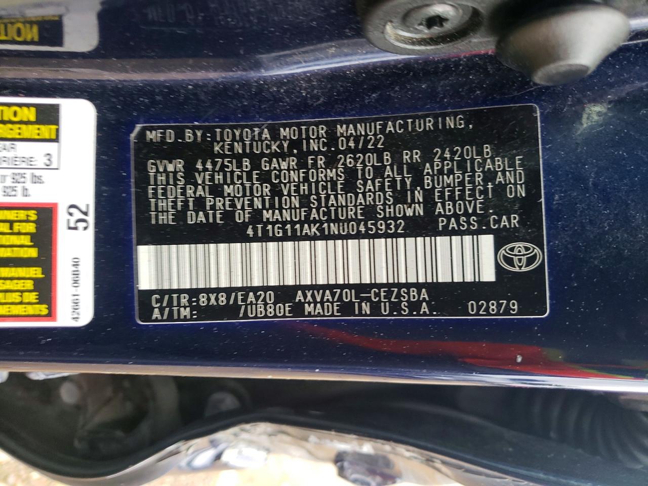 Toyota Camry Se