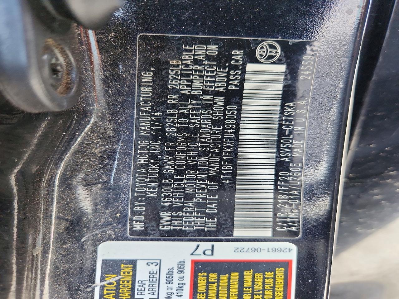 Toyota Camry Se