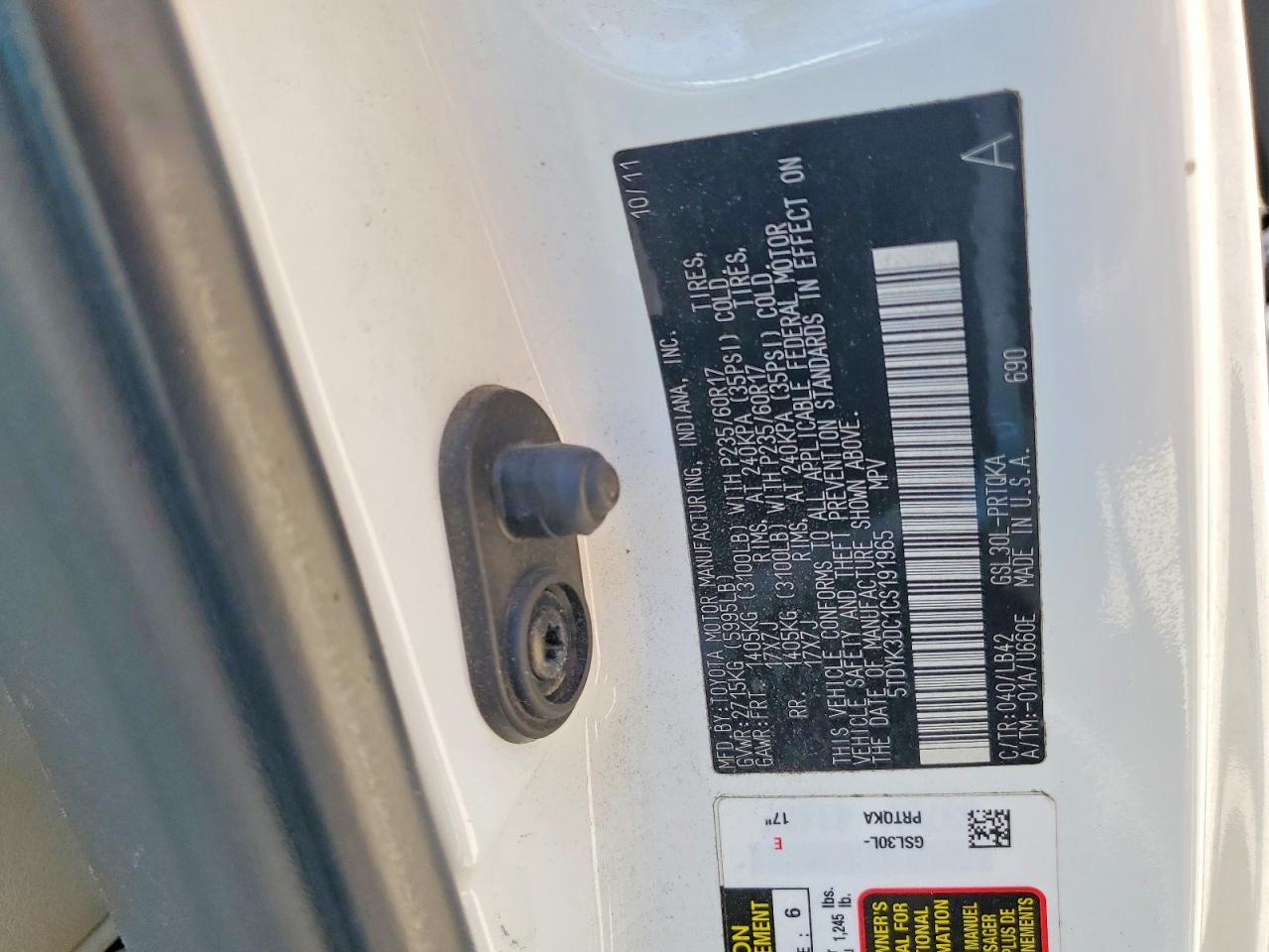 Toyota Sienna Xle 8-passenger