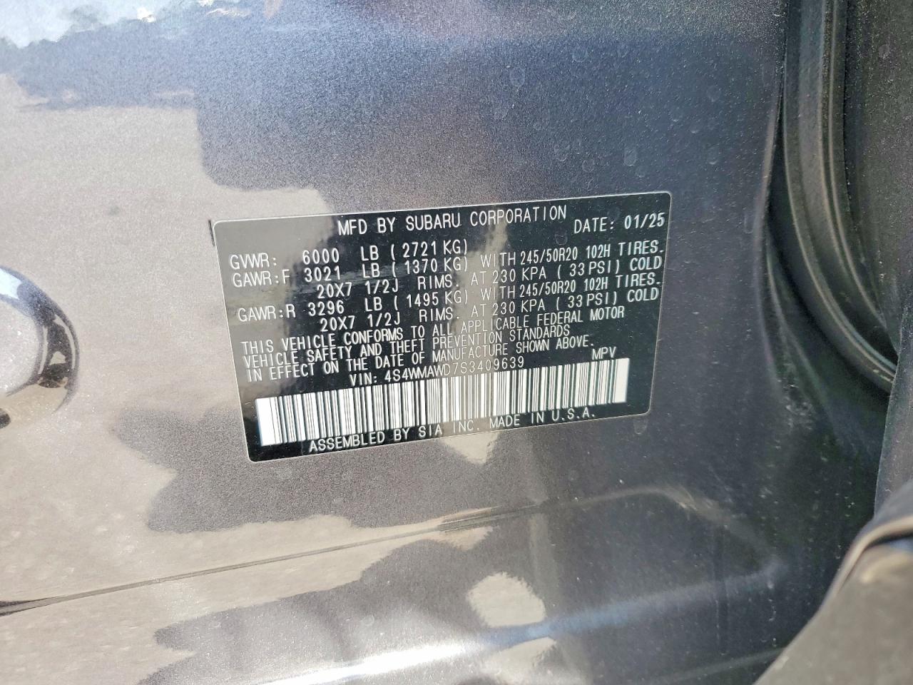 Subaru Ascent Onyx Touring