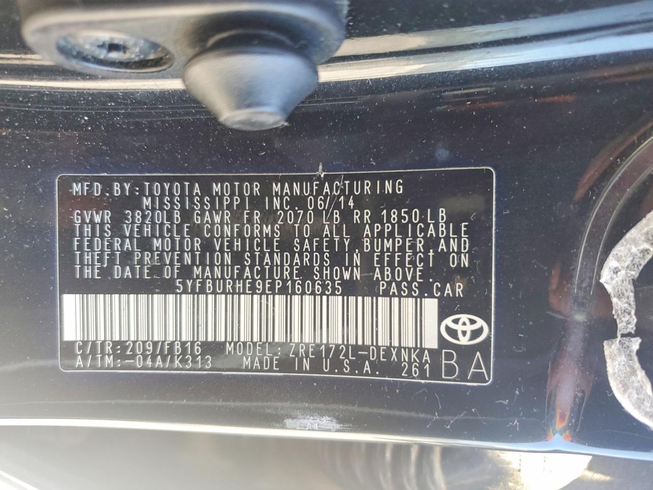 Toyota Corolla Le